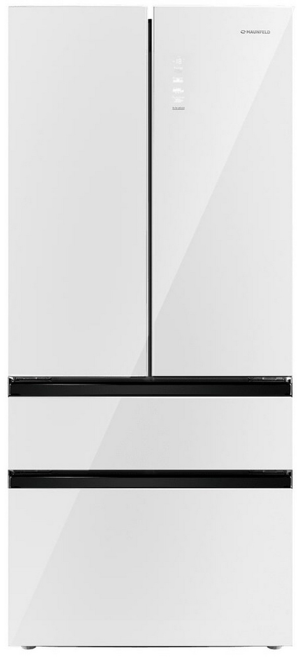 

Многокамерный холодильник Maunfeld MFF190NFDPW01, Белое стекло