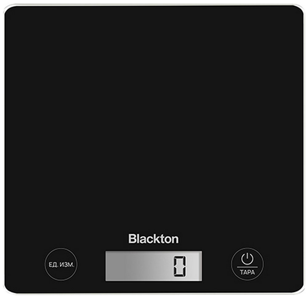 Изображение товара Кухонные электронные весы Blackton Bt KS1003, черные, 10 кг