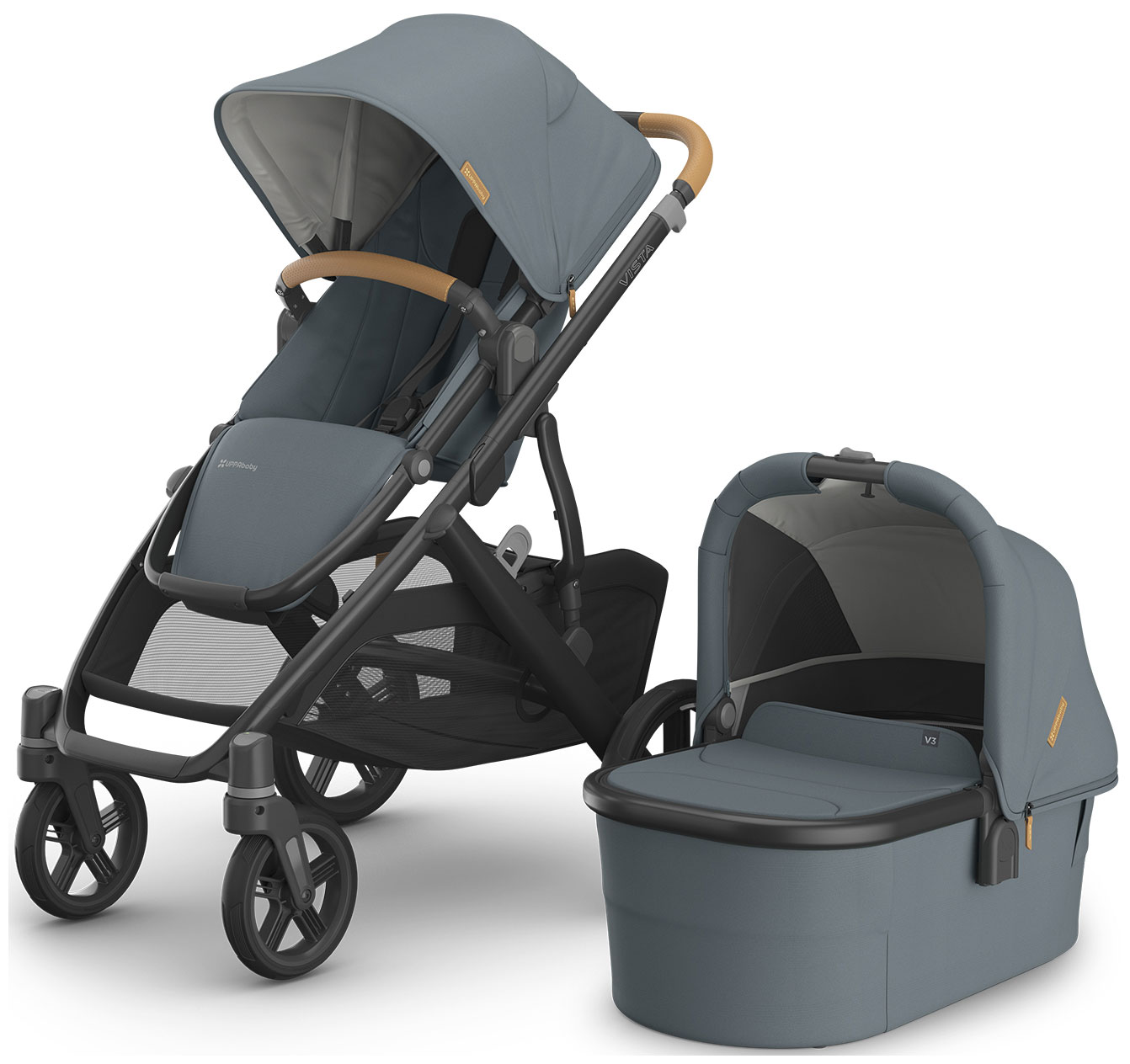 Изображение товара Коляска UPPAbaby VISTA V3 DILLAN 2 в 1 с люлькой и прогулочным блоком
