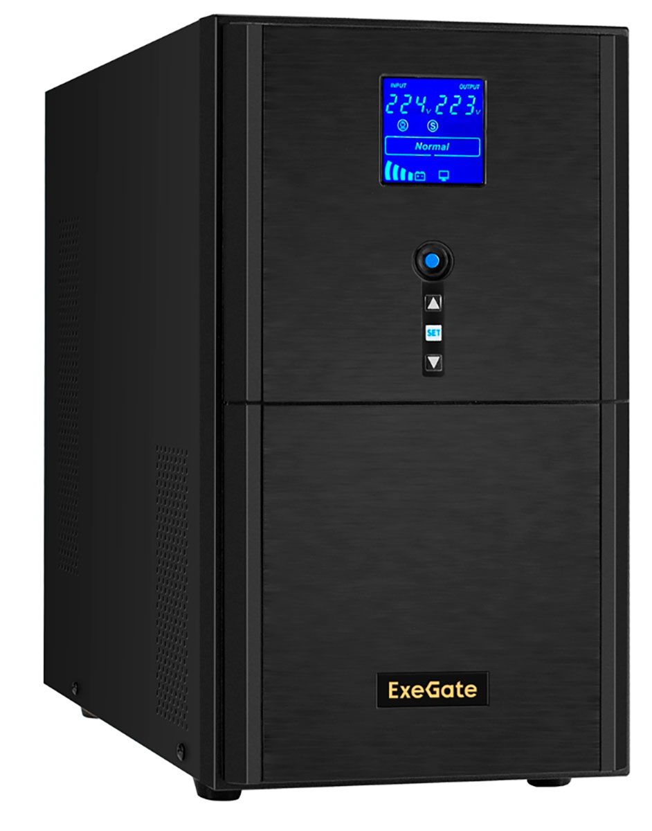 Изображение товара Источники бесперебойного питания ExeGate SZ-3000 LCD AVR 3SH для котла и оборудования
