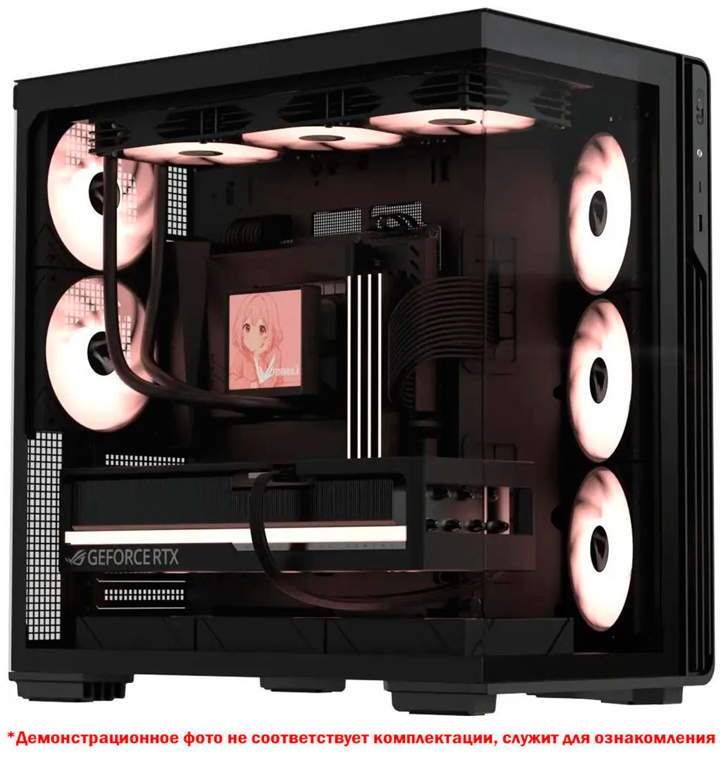 Изображение товара Компьютерный корпус Formula Crystal Z7 PA Black Midi-Tower с RGB вентиляторами