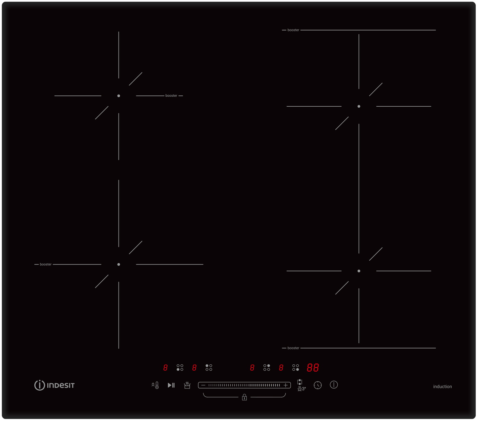 

Электрическая варочная панель Indesit IB 40CS60 NE, Черный