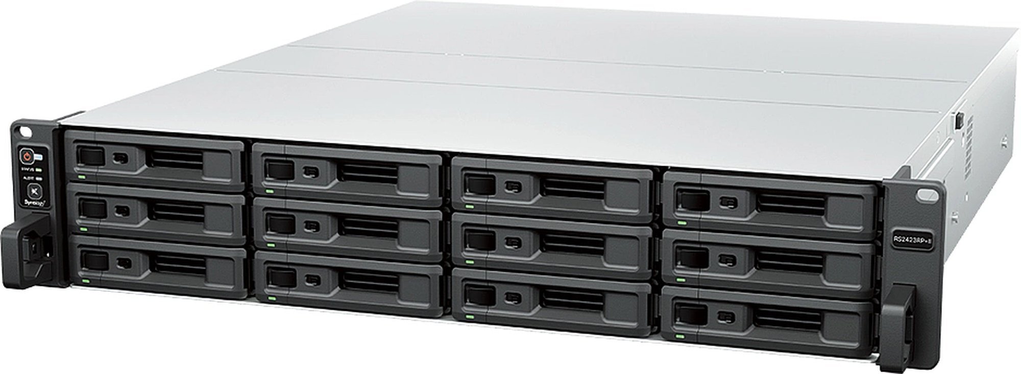 Изображение товара Сетевое хранилище Synology RS2423RP+II 12-отсековое 2U 3.6GHz/8GB с 2xPSU Изображение товара Сетевое хранилище Synology RS2423RP+II 12-отсековое 2U 3.6GHz/8GB с 2xPSU