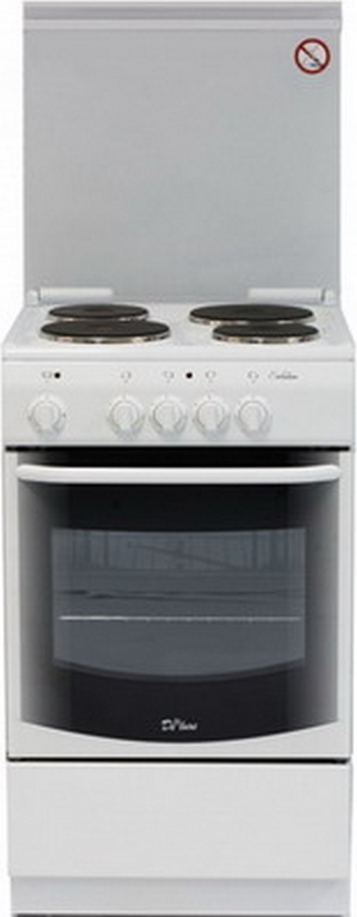 Изображение товара Электроплита De luxe 5004.13э кр с духовкой и 4 конфорками белая 85х50х50 см