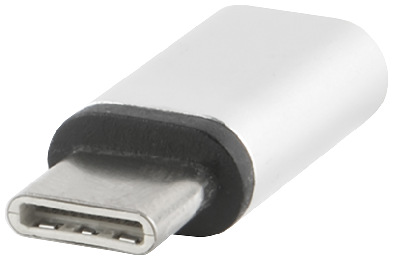 Изображение товара Адаптер-переходник Red Line Micro USB-Type-C серебристый