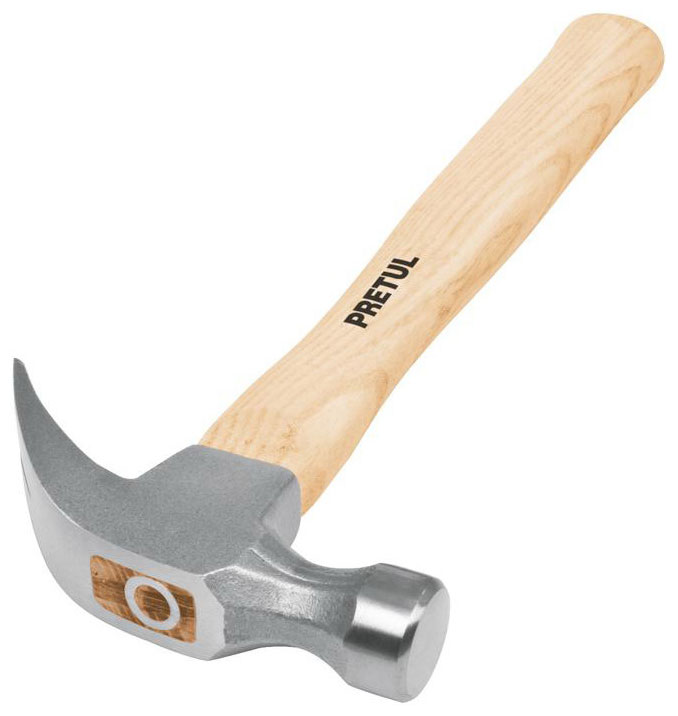 Изображение товара Молоток с гвоздодером Pretul ручка 33 см 0,45 кг MP-16 22290
