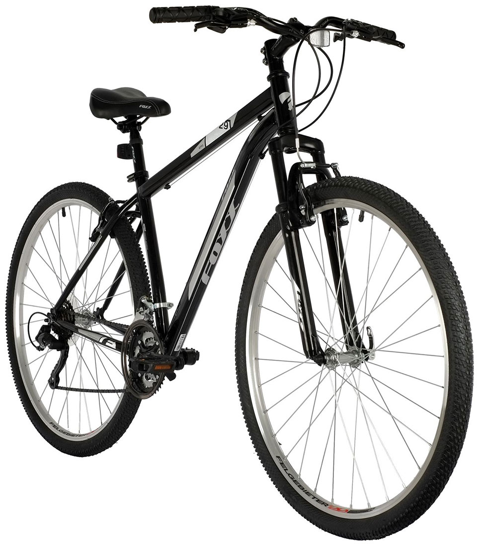 Велосипед Foxx 29'' AZTEC черный, сталь, размер 20'' велосипед foxx aztec 2021 горный взрослый рама 20 колеса 29 черный 17 3кг