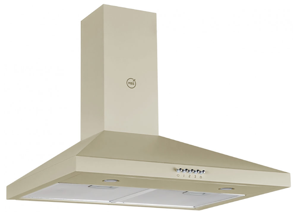 Изображение товара Вытяжка MBS LAURUS 160 IVORY купольная для кухни с освещением и механическим управлением
