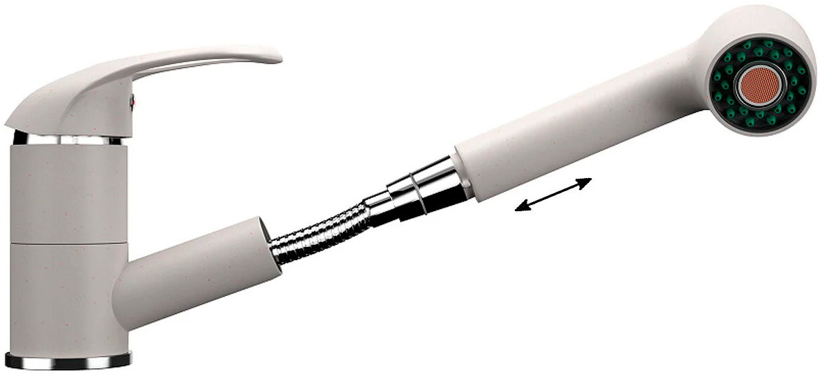 Изображение товара Кухонный смеситель Ulgran U-002/белый U-002-331