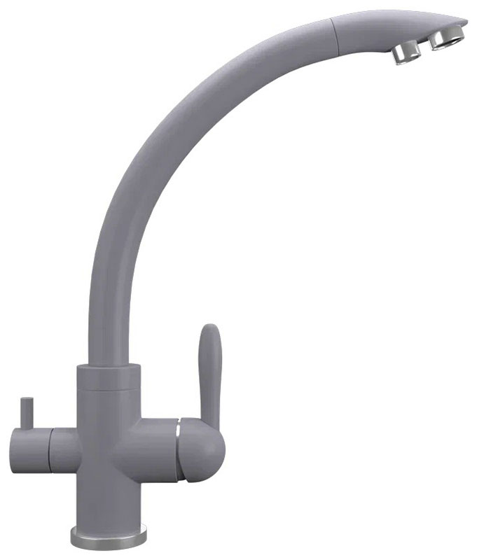 

Смеситель для кухни Ulgran UQ-017/бетон UQ-017-05