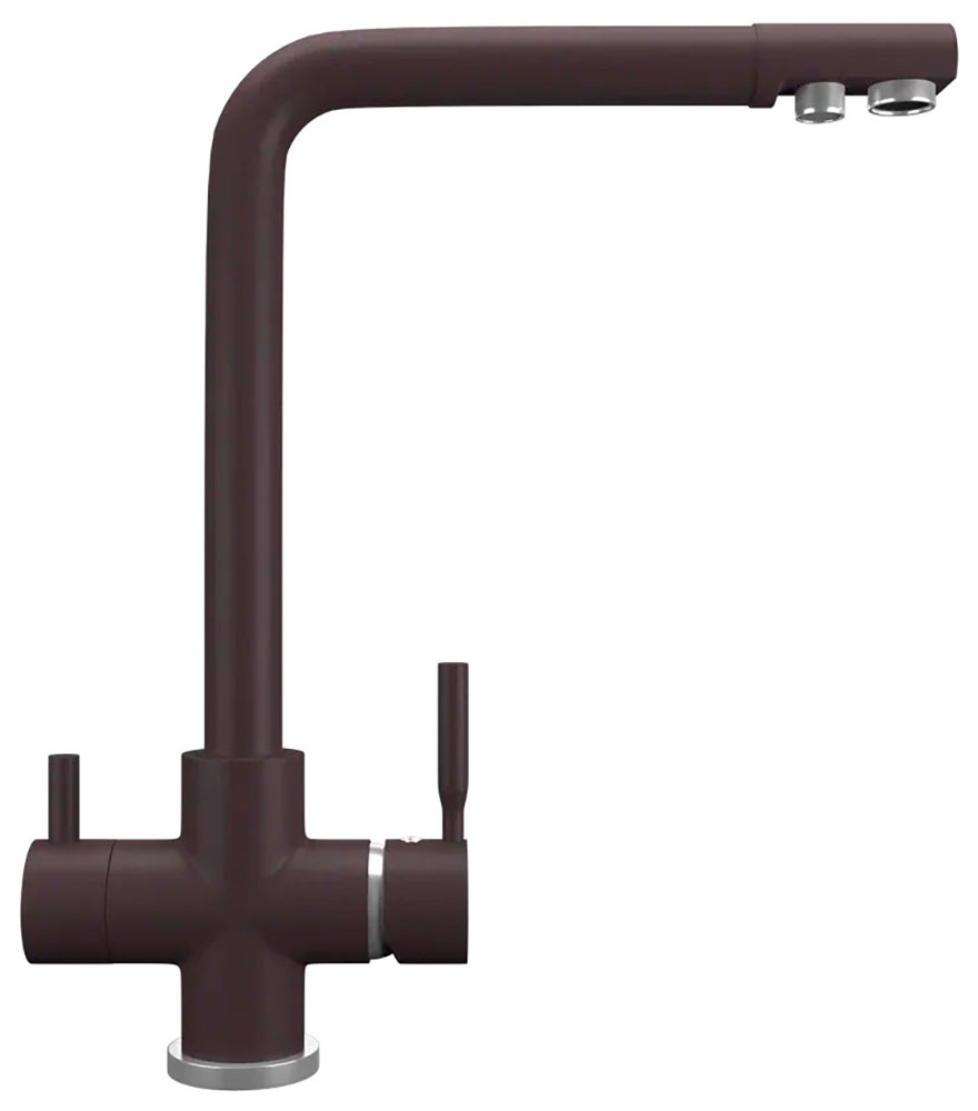 Изображение товара Кухонный смеситель Ulgran UQ-016/трюфель с фильтром и поворотным изливом