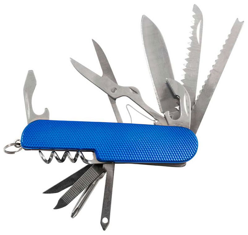 

Нож складной многофункциональный Ecos SR082 325130 11в1, Синий