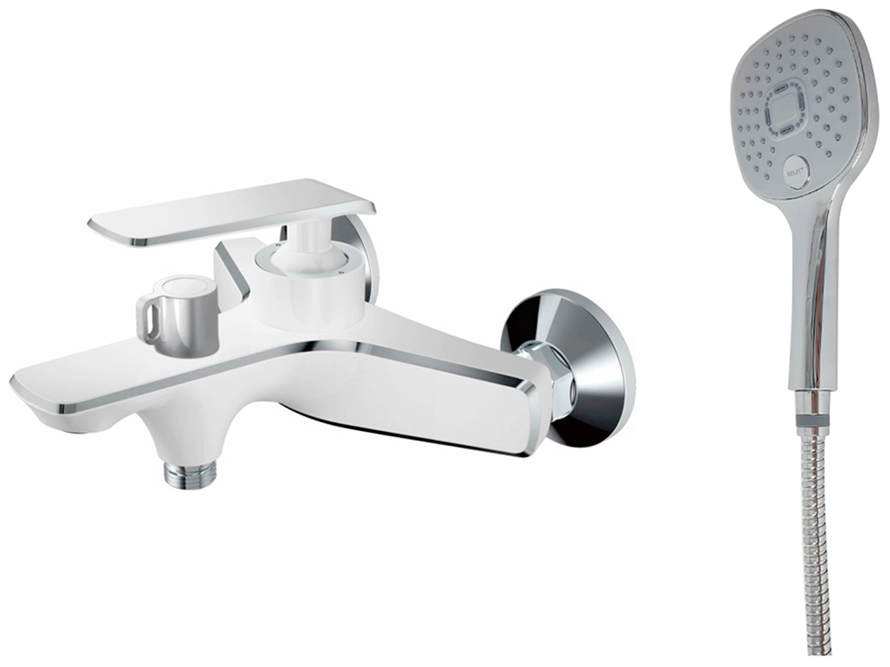 Изображение товара Смеситель для ванны Haiba HB548-8/белый HB60548-8