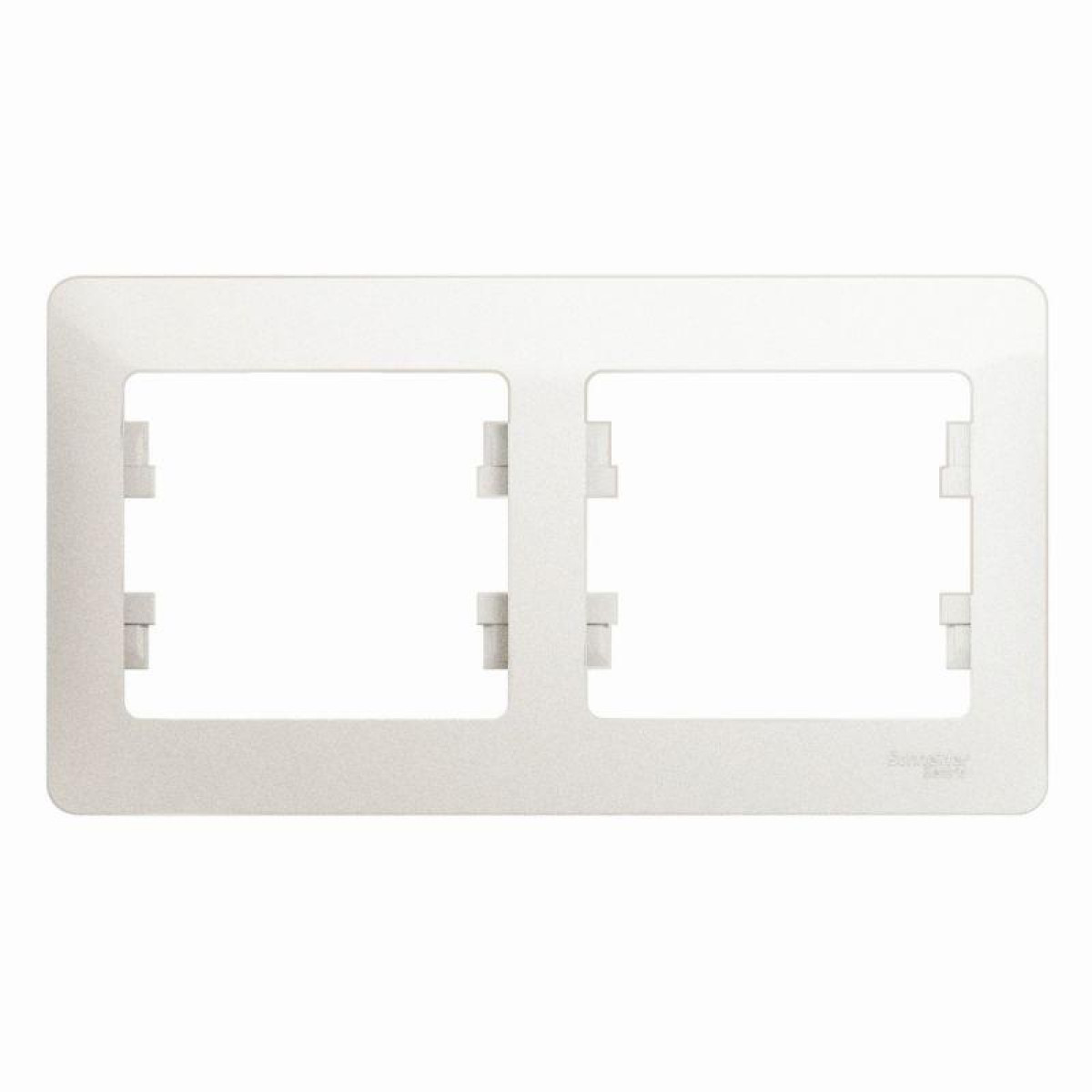 Изображение товара Рамка декоративная для электросетей Glossa горизонтальная перламутр Systeme Electric