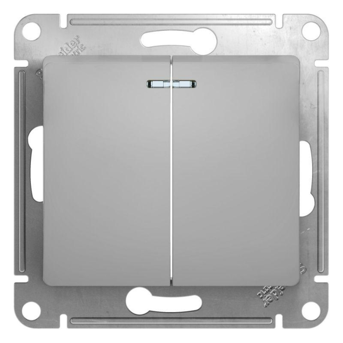 Изображение товара Выключатель 2-кл. Systeme Electric Glossa с подсветкой IP20 10А