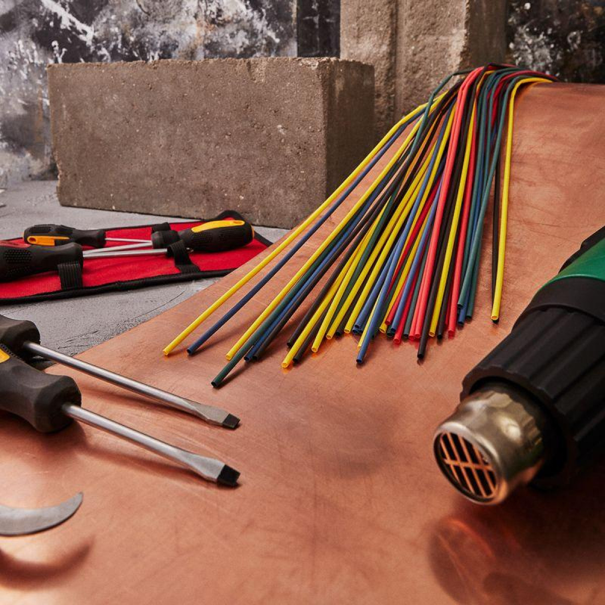 Изображение товара Набор трубок термоусадочных ТУТ Rexant 3.0/1.5мм 1м (уп.50шт) 5 цветов