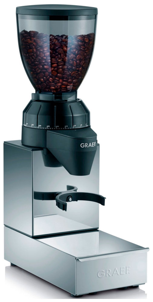 Кофемолка Graef CM 850 серебристый/черный кофемолка graef cm 500 серебристый