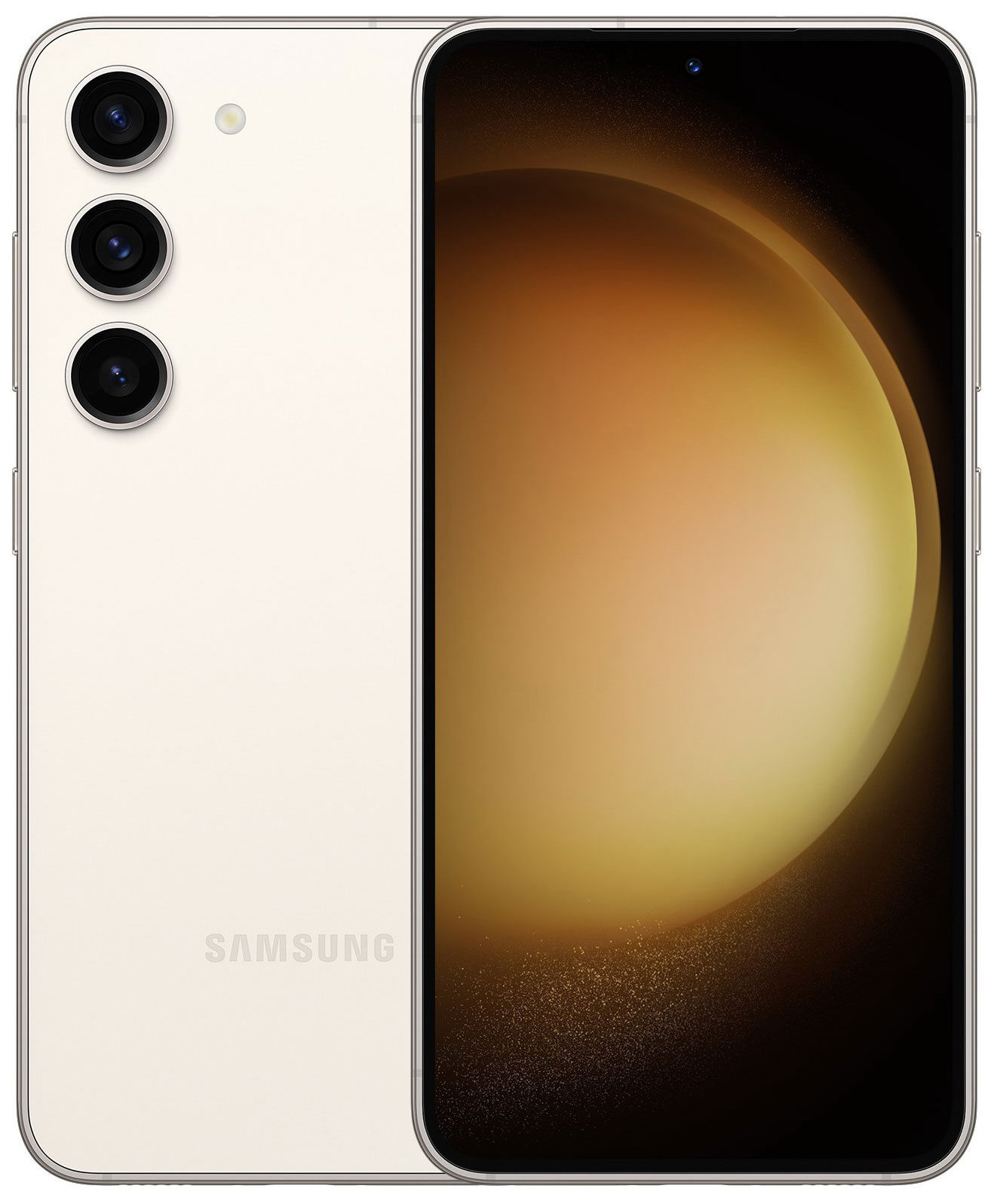 Смартфон Samsung Galaxy S23 128Gb 8Gb кремовый samsung galaxy a03 core black 16 5 cm 6 5 1600 x 720 4x1 6 ггц 4x1 2 ггц 8 core 2gb ram 32gb 1 тб 8mpix 5mpix 2 sim 2g 3g lte bt v