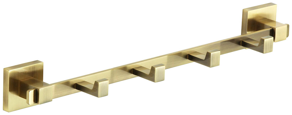 Изображение товара Планка с крючками Savol S-06574C 4 крючка латунь бронза гарантия 5 лет