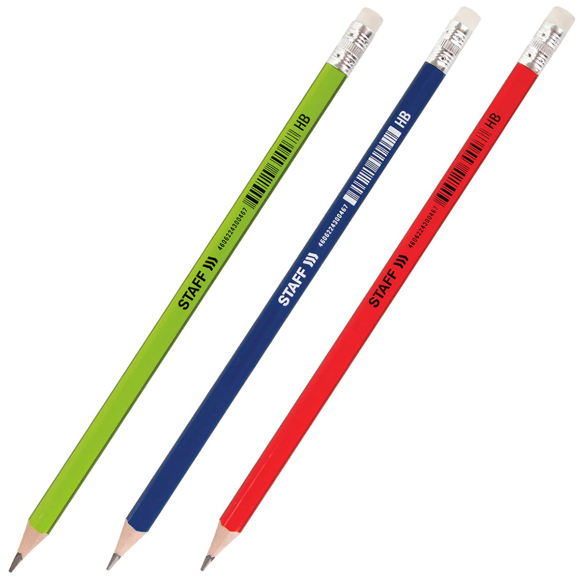 

Карандаш чернографитный HB с ластиком Staff College, BLP-744, выгодный комплект 72 шт, ассорти (880430), Разноцветный