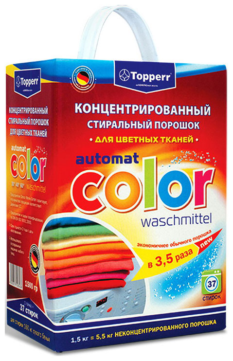 Средство для стирки Topperr 3204 Color стиральный порошок концентрированный michi color 1 кг