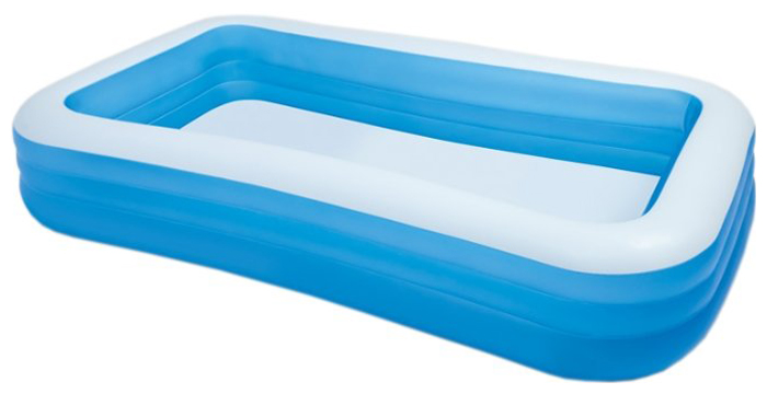 

Детский надувной бассейн Intex 305х183х56 999л от 6 лет 58484, Белый/голубой