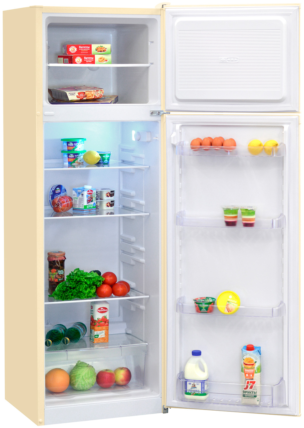Двухкамерный холодильник NordFrost NRT 144 732 бежевый холодильник lg gn b422secl бежевый двухкамерный