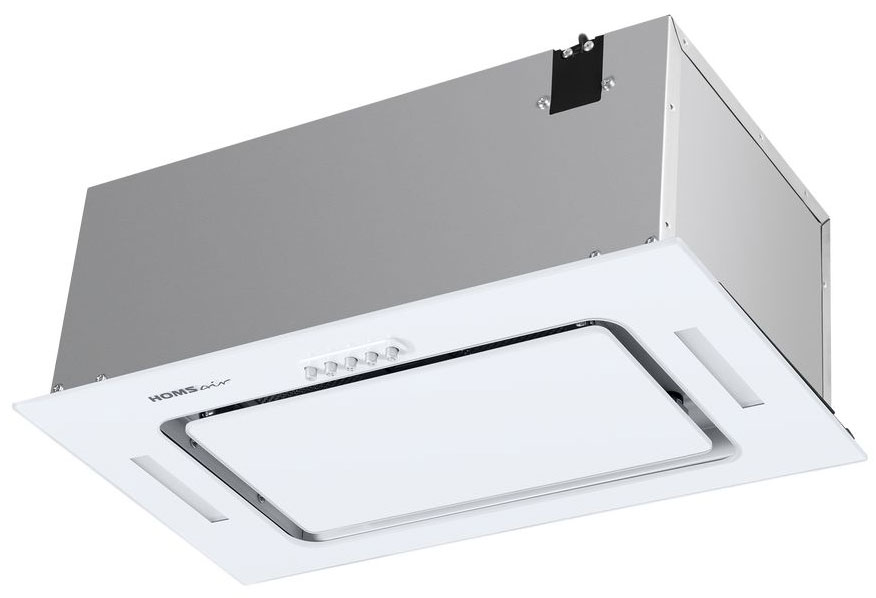 Изображение товара Вытяжка кухонная Homsair Crocus Push 52 белая с механическим управлением