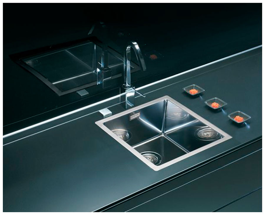 Изображение товара Кухонная мойка Alveus QUADRIX 30 BRS 450 X 450 X 200 с сифоном 1102384 (1102604)