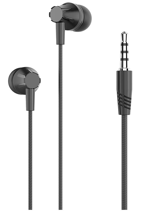 Изображение товара Проводные наушники Pero EP07 черные с комфортной посадкой и качественным звуком