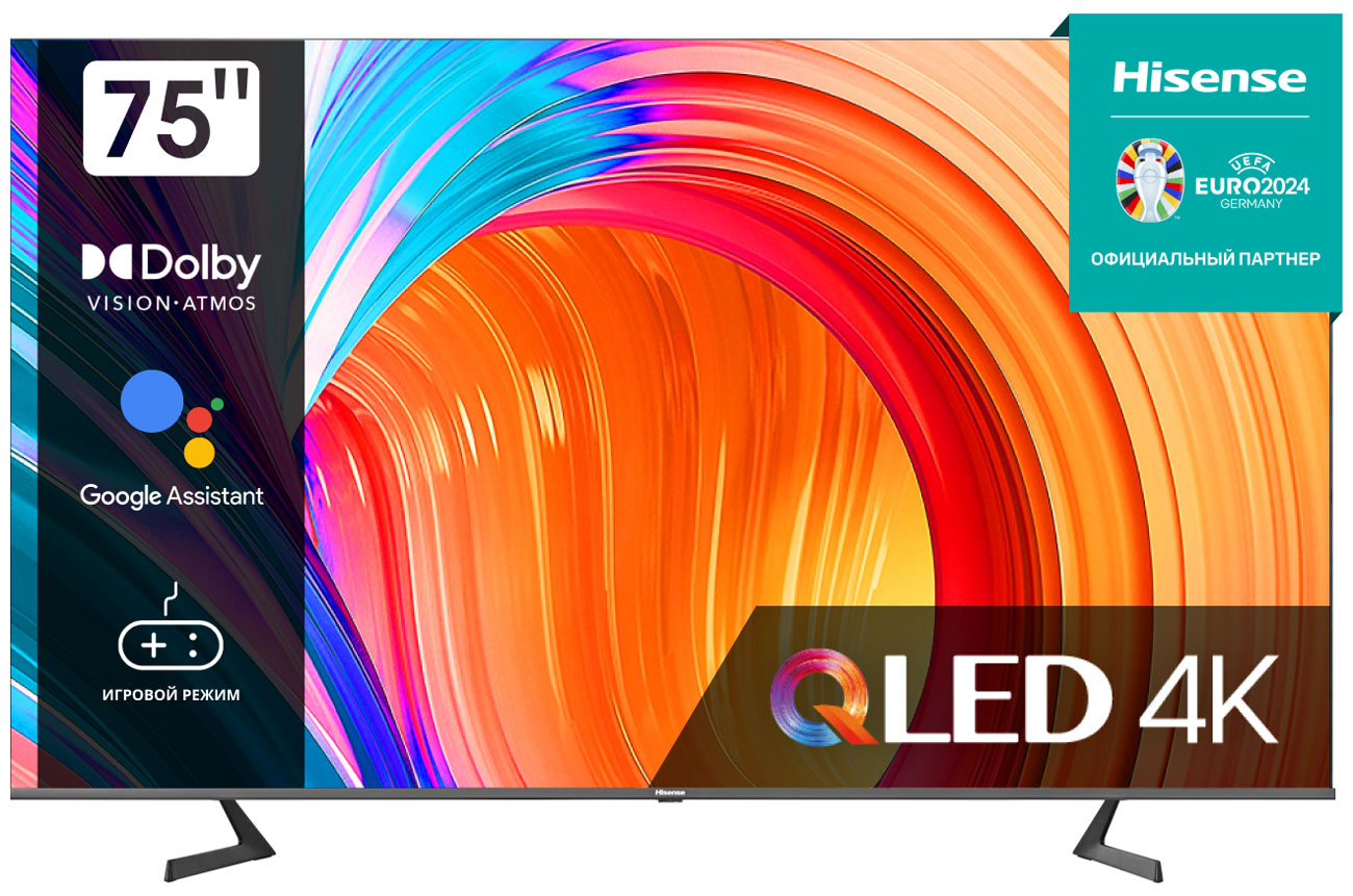 

Телевизор Hisense 75A7GQ, Черный