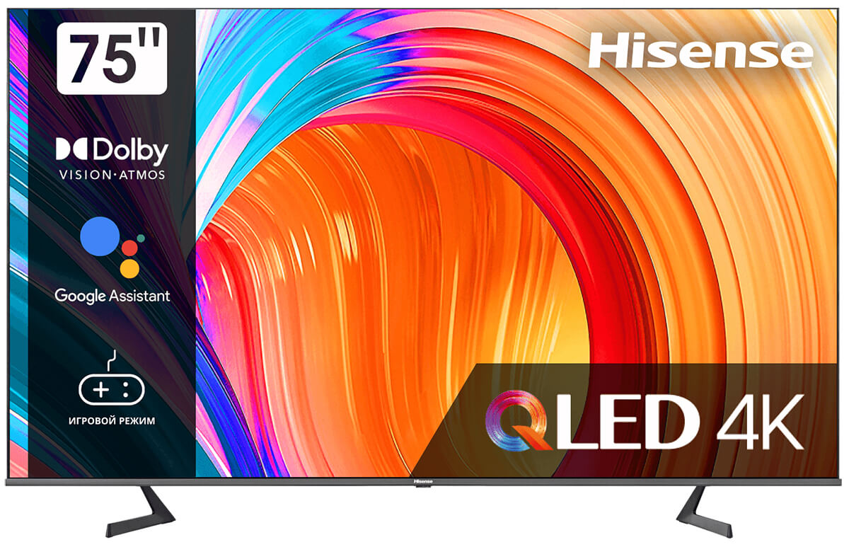 Изображение товара Телевизор Hisense 75A7GQ 75 дюймов Smart TV HDR 4K Dolby Atmos