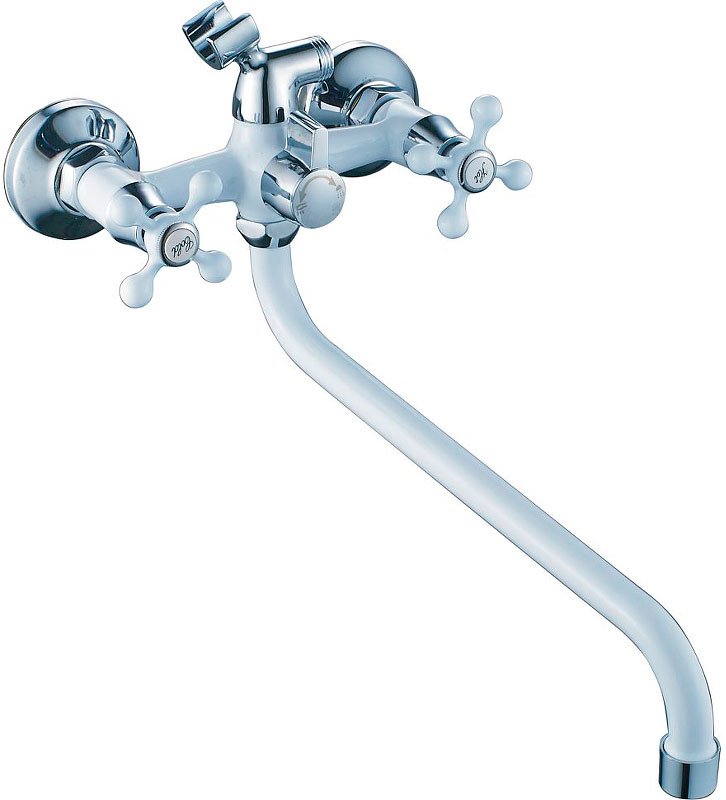 Изображение товара Смеситель для ванной комнаты Cron CN08-8/белый (CN2208-8)