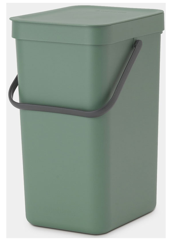 Изображение товара Встраиваемое мусорное ведро Brabantia Sort & Go 12 л, темно-зеленый (129803)