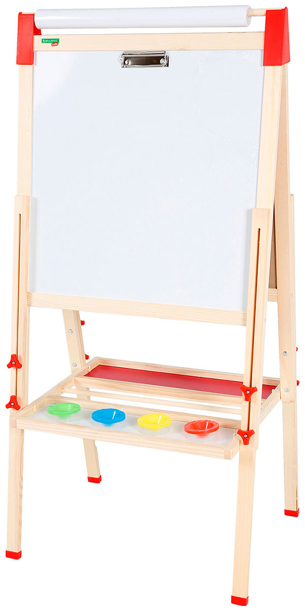 Изображение товара Мольберт растущий Brauberg для мела/магнитно-маркерный, 50х50 см, KIDS (238150)