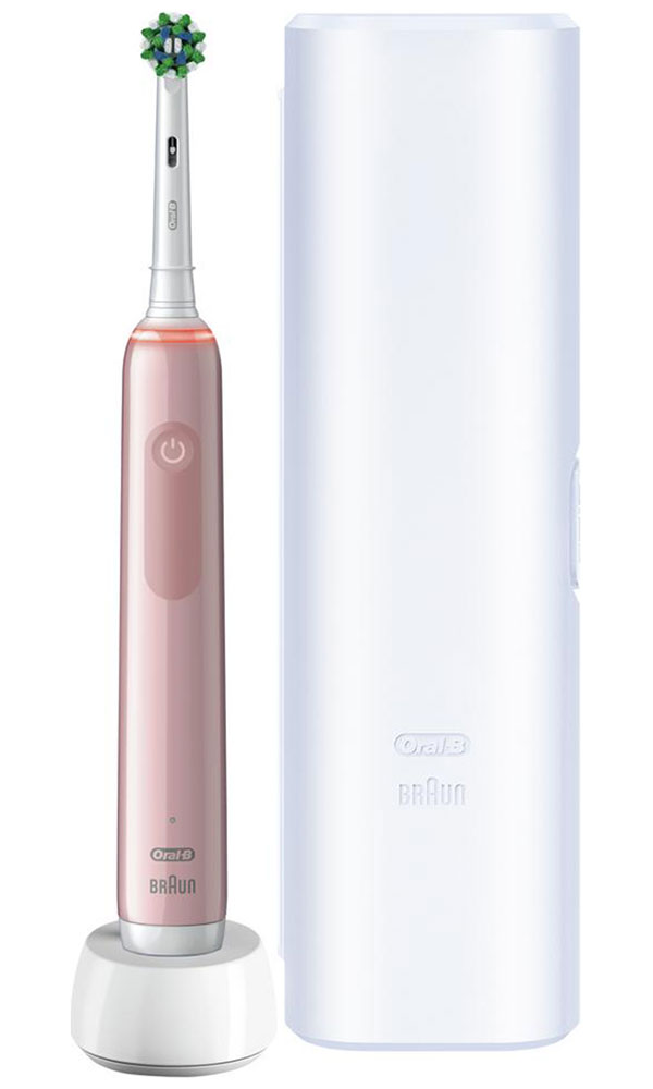 Электрическая зубная щетка Braun Oral-B Pro (3_D505.513.3X) розовая