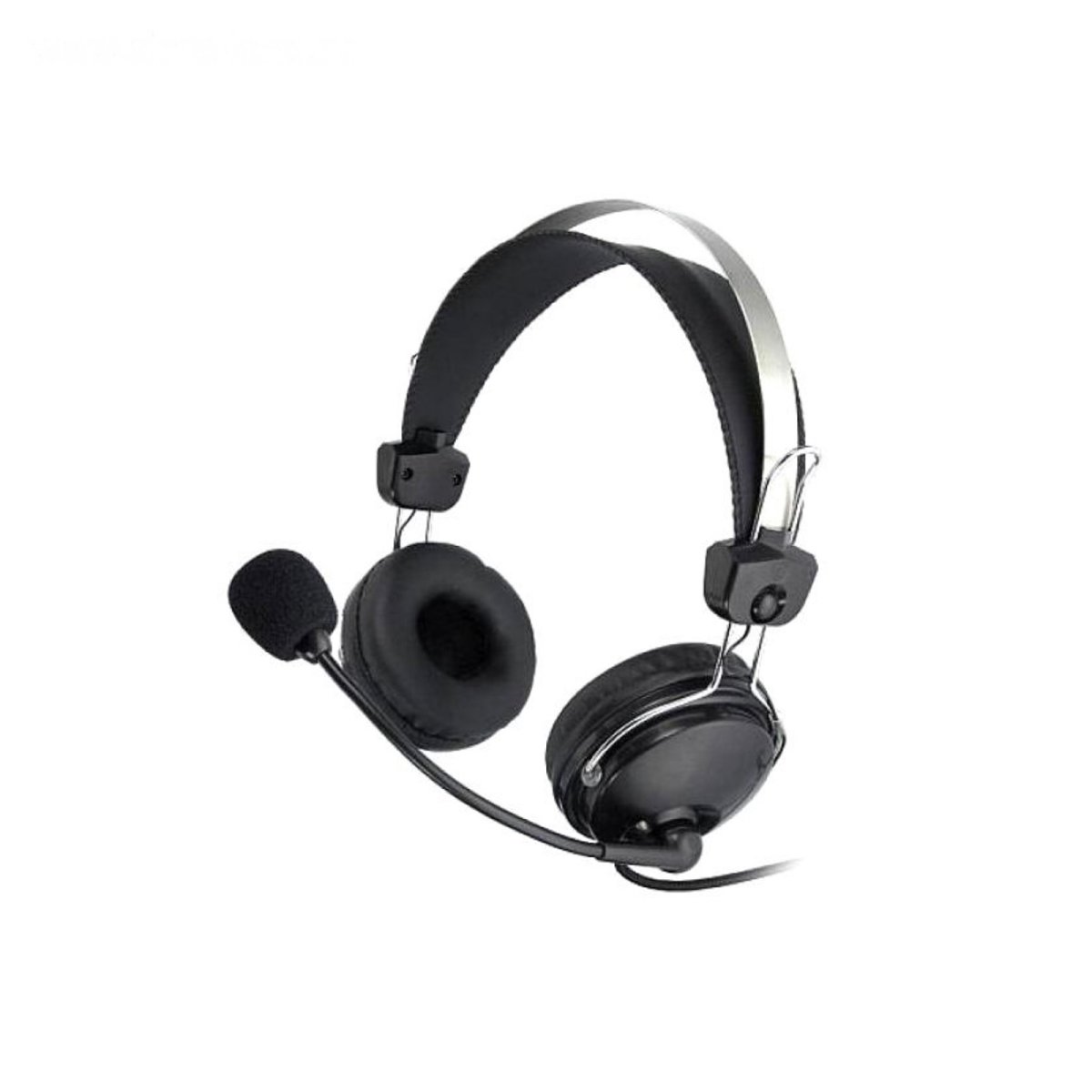 Изображение товара Наушники с микрофоном A4Tech HS-7P черные накладные 2.5м