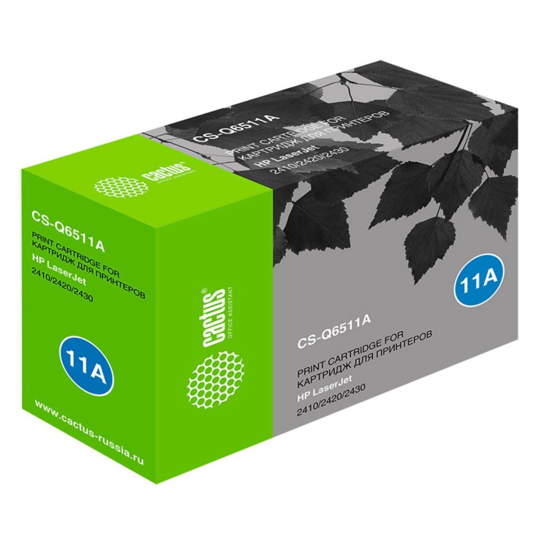 Изображение товара Картридж лазерный Cactus CS-Q6511A Q6511A черный (6000стр.) для HP LJ 2410/2420/2430