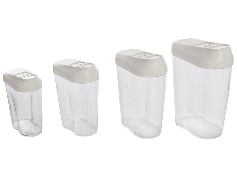 Изображение товара Набор контейнеров для сыпучих продуктов Рыжий кот SB-2, 4 штуки, 500-1500 мл (102839)