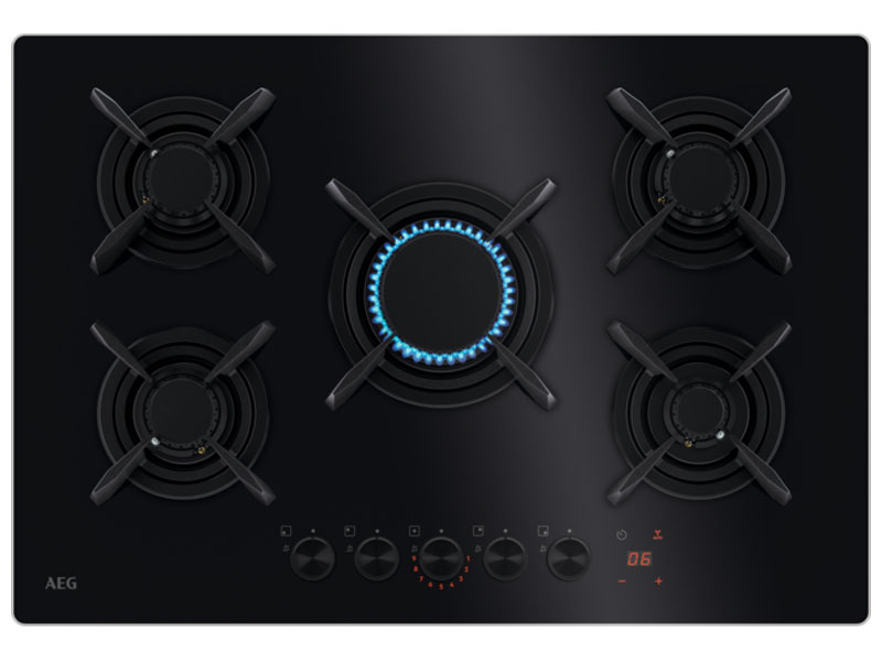 Изображение товара Газовая варочная панель AEG HKB75453NB