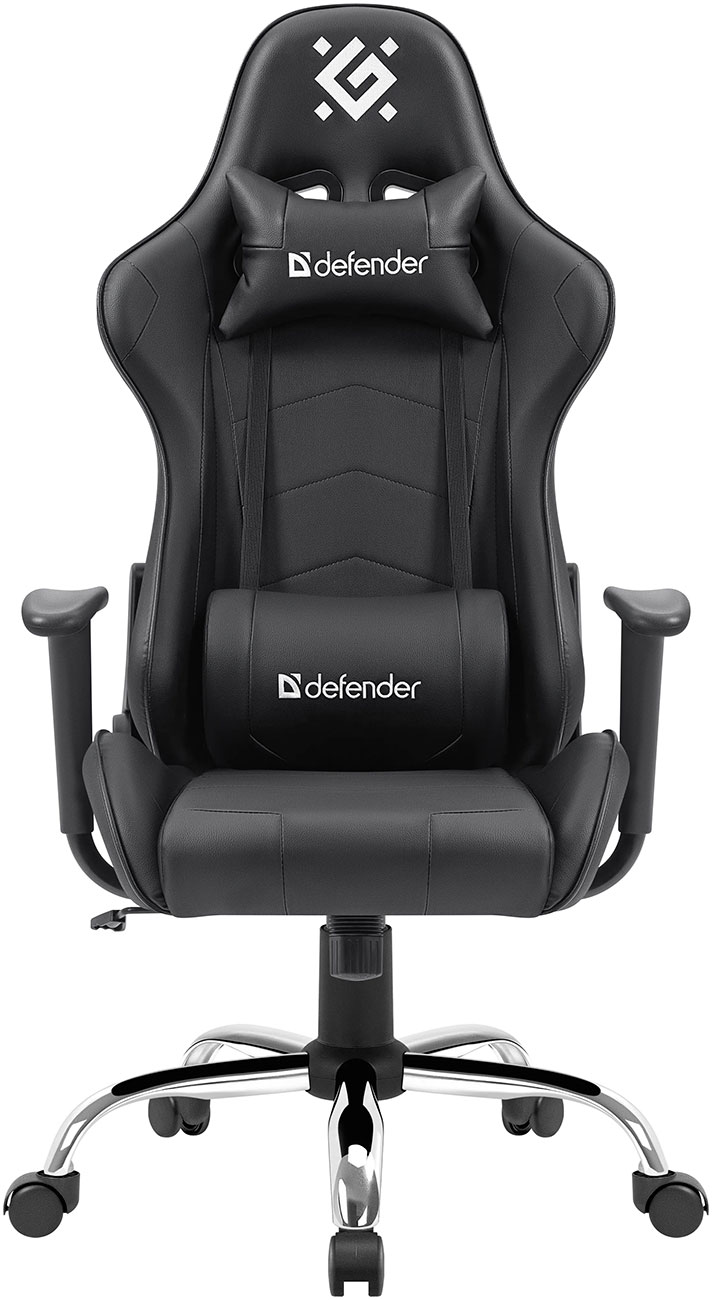 Изображение товара Игровое кресло Defender Azgard, черный, полиуретан 60 мм