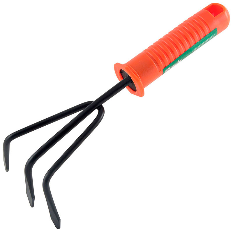 Изображение товара Рыхлитель Park HG0388-С 3 зуба пластиковая ручка для рытья почвы