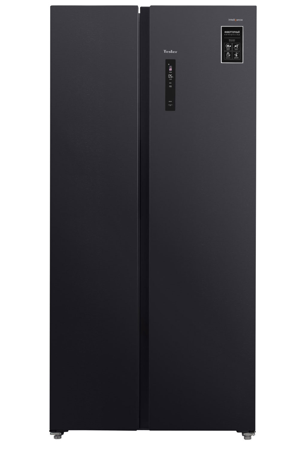 Изображение товара Холодильник Side-by-Side Tesler RSD-537BI графитовый с дисплеем и No Frost