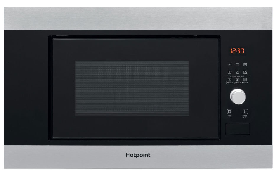 Изображение товара Встраиваемая микроволновая печь Hotpoint MF20G IX HA, нержавеющая сталь с грилем