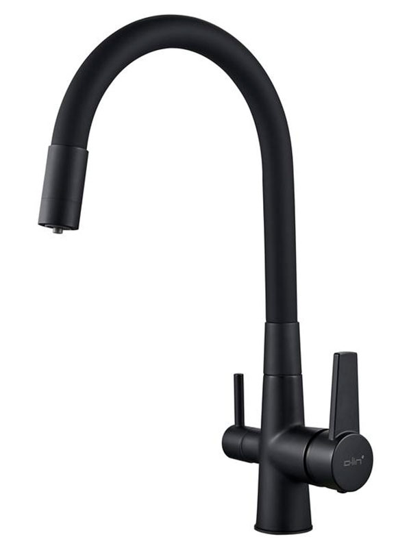 

Смеситель для кухни с подключением фильтра для воды D-Lin D159317-4A, черный