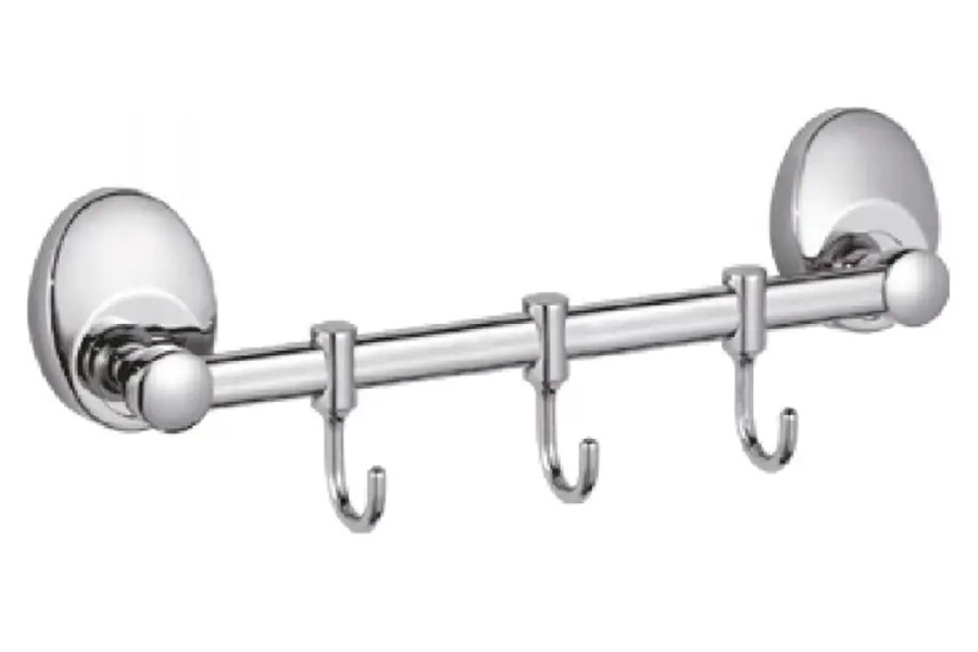 Изображение товара Планка с крючками для полотенец D-Lin хром (D201855-3)