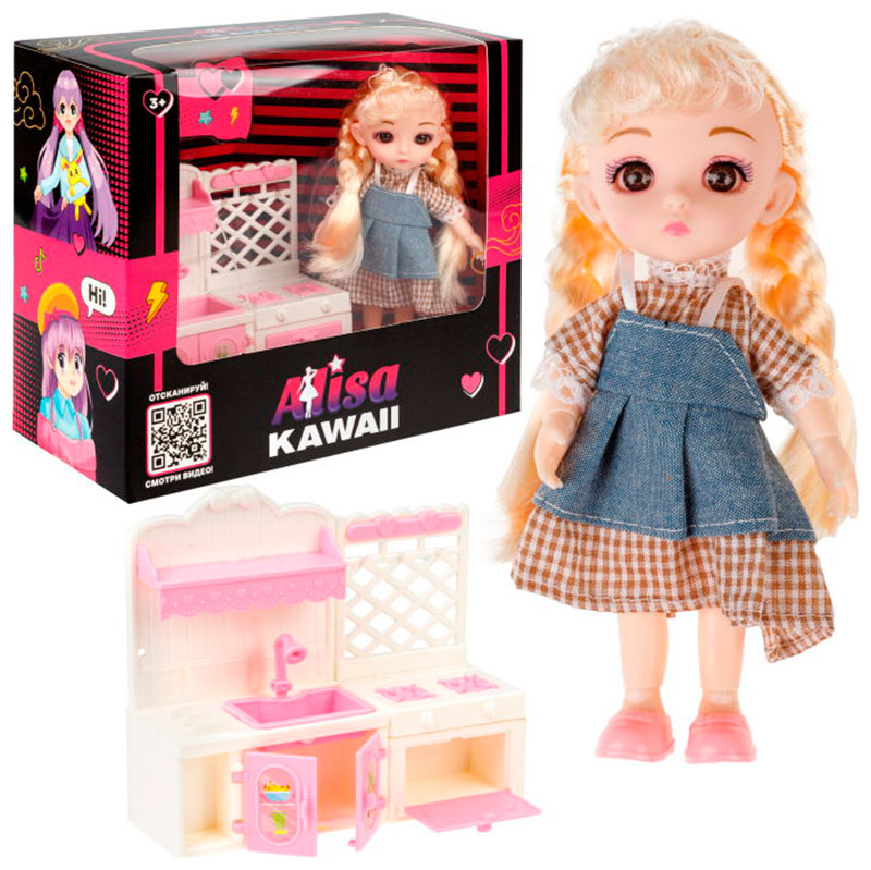 Игровой набор 1 Toy Alisa Kawaii mini ''Кухня'' Т24362 Игровой набор 1 Toy Alisa Kawaii mini ''Кухня'' Т24362