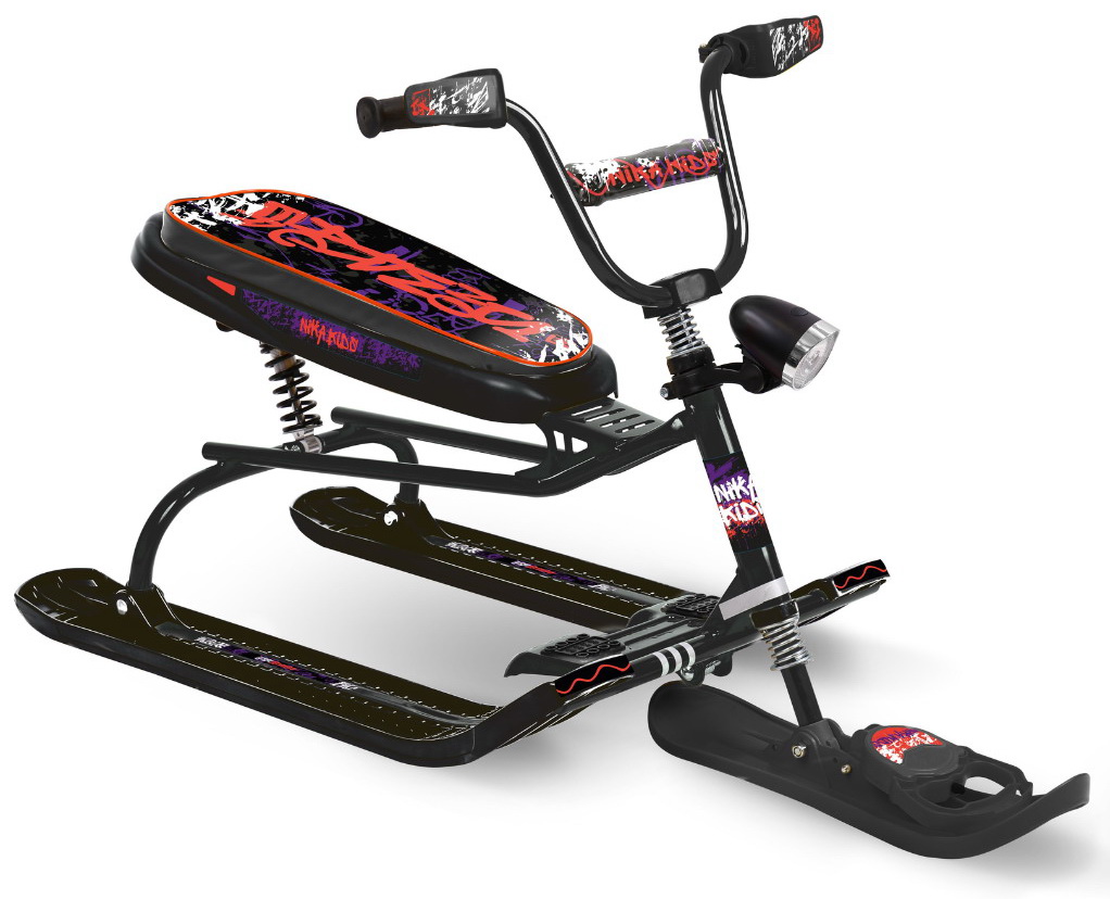 Изображение товара Снегокат Ника Snowdrive СНД3 граффити на черном