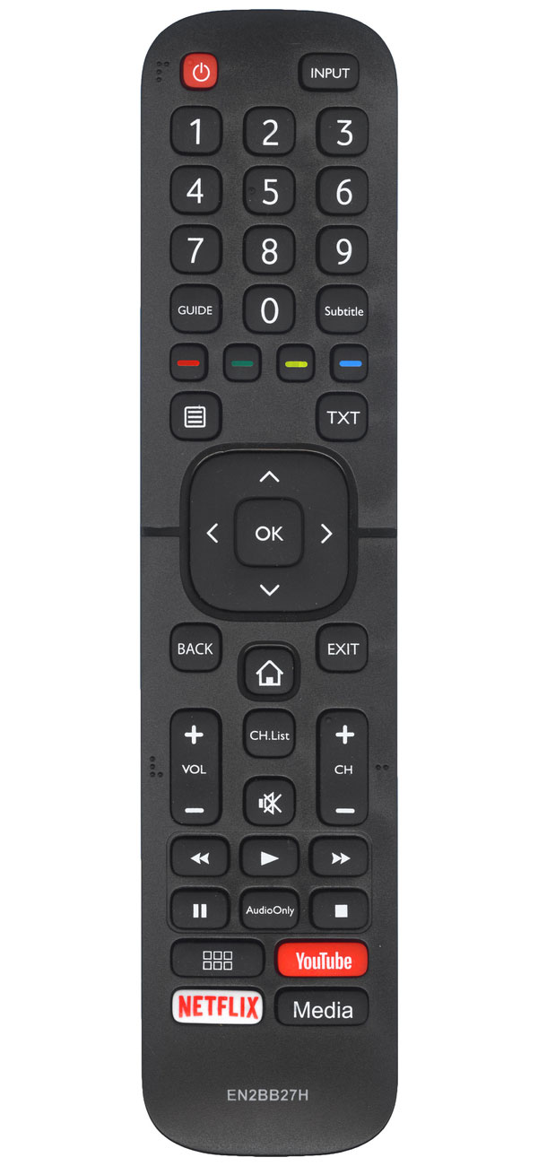 Изображение товара Универсальный пульт Huayu EN2BB27H (EN2BB27DE) для телевизора Hisense, DEXP