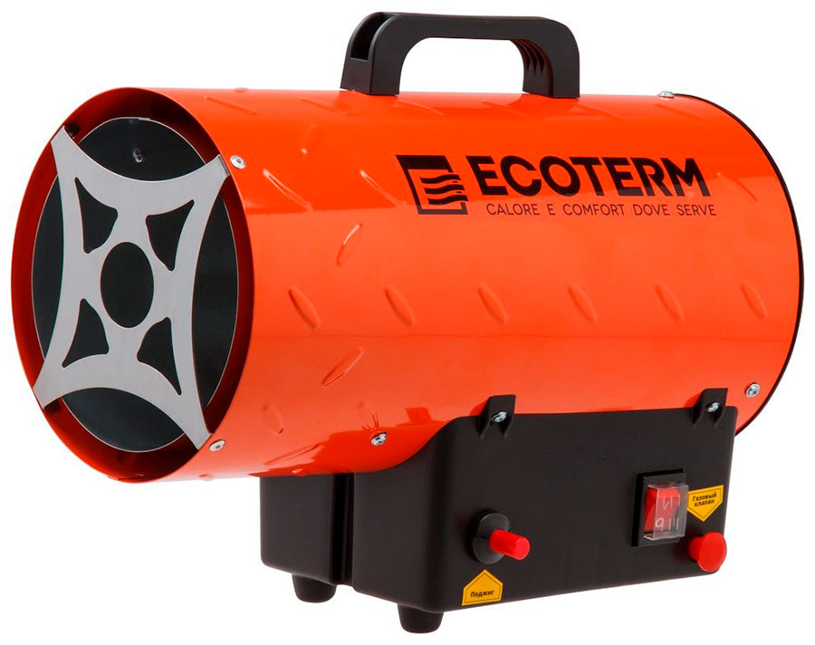 Тепловая пушка газовая Ecoterm GHD-101 (10 кВт, 320 куб.м/час) Тепловая пушка газовая Ecoterm GHD-101 (10 кВт, 320 куб.м/час)